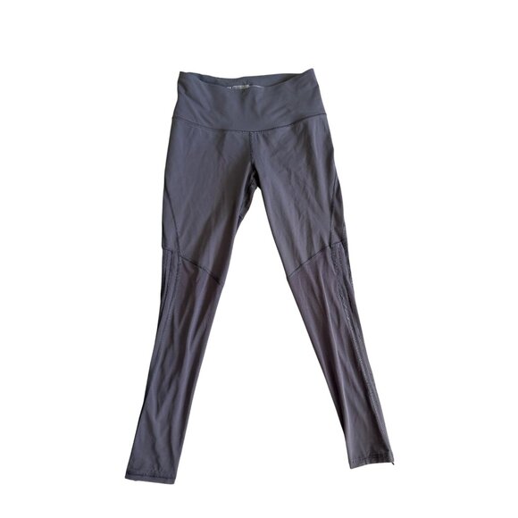 VICTORIAS SECRET Sport Gray Mesh Paneled Tights Leggings Size Medium - Picture 6 of 8